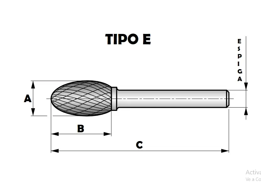 LIMA ROTATIVA DE WIDEA E1016 ESPIGA DE 1/4" Harlingen - Imagen 2