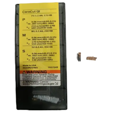 INSERTO P/RANURADO DE 2 MM QI-NE-0200-0002-GF 1125 ACABADO SANDVIK