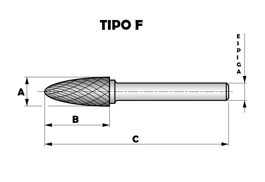 LIMA ROTATIVA DE WIDEA F0618 ESPIGA DE 1/4" Harlingen - Imagen 2