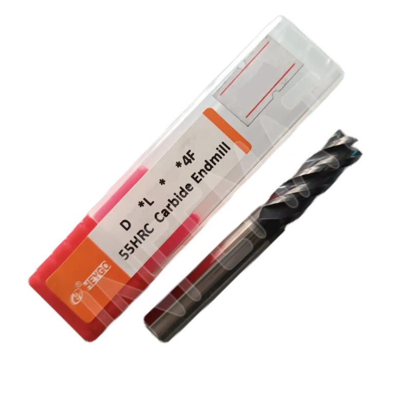 Fresa Frontal Carburo Tungsteno 55HRC 4Labios Milimetro (mm) Heygo - Imagen 2