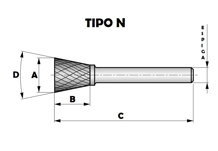 LIMA ROTATIVA DE WIDEA N1213 ESPIGA DE 1/4" Kex - Imagen 2
