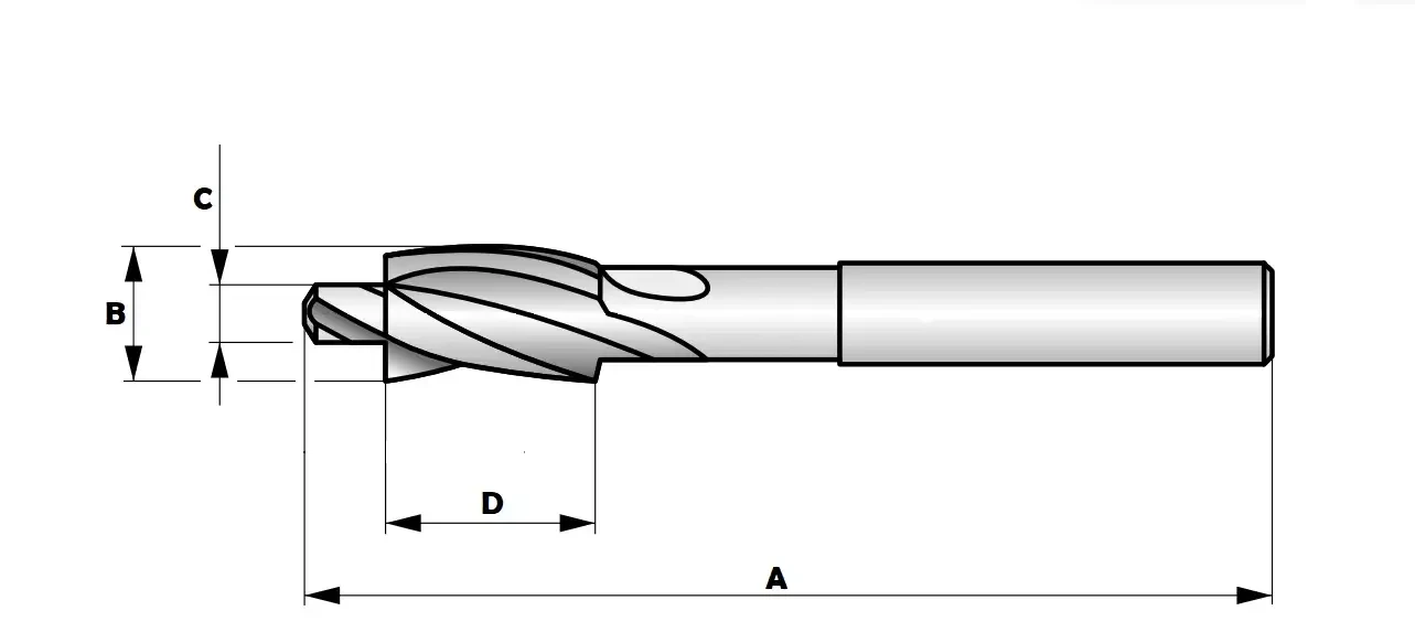 Fresa Avellanador Allen Counterbore HSS TiN Milímetro (mm) SCT Tools - Imagen 2