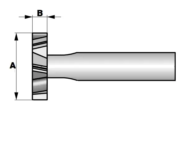 Fresa en T p/ranuras TiN de 22.5 x 6 mm woodruff SCT SCT Tools - Imagen 2