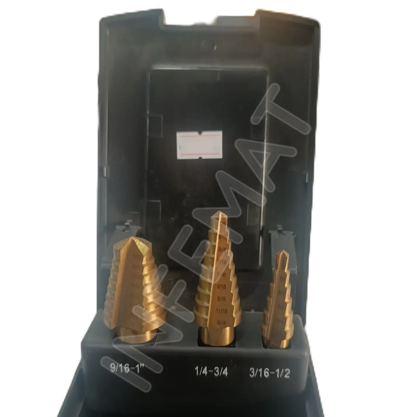 Juego Broca escalonada HSS TiN 3 PCS de 3/16" -  1" FICHET