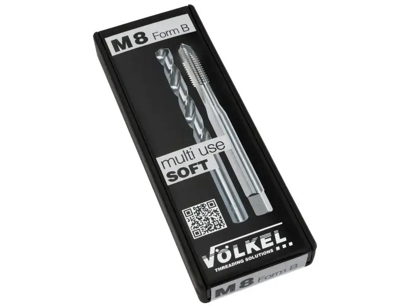 JUEGO MACHUELO HSSE P/MAQ. M8 X P-1.25 C/BROCA COB. 6.80 MM VOLKEL 37594 Volkel - Imagen 3